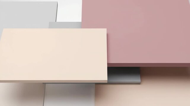 Colorful paint swatches on display, pastel hues