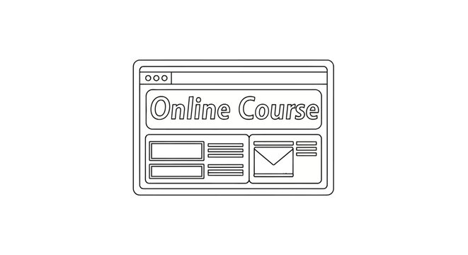 Online Course Website Interface Design.