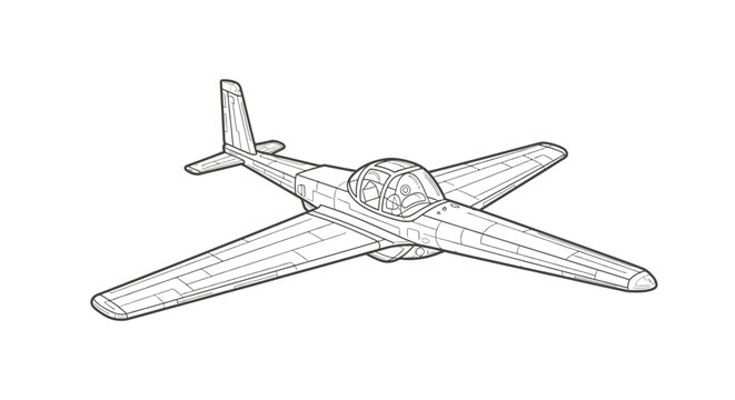 Small single engine airplane aircraft.