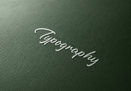 Embroidery Logo & Text Effect