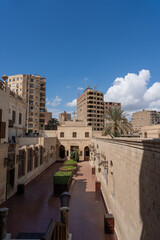 Fototapeta premium Hanging Church entrance courtyard in Coptic Cairo