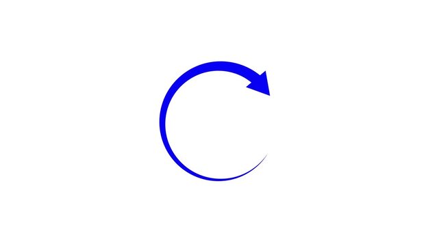​15 minutes loading or countdown animation on a computer screen, blue timer icon concept