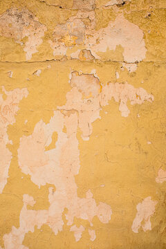 Old ochre textured wall
