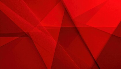 Obraz premium An abstract background with intersecting planes of varying shades of red and a textured surface effect.