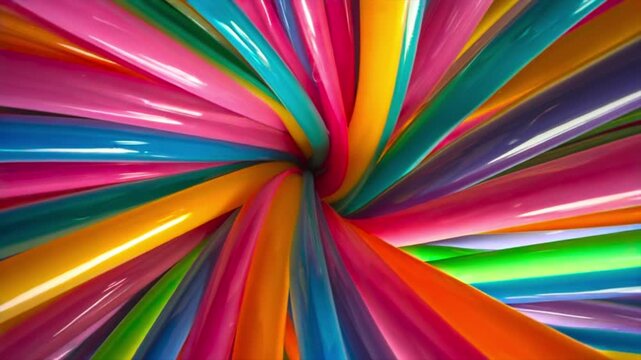 Color rays accelerating center zoom across digital tunnel, radial streaks and motion lines for energy branding, technology background, broadcast transition, and abstract speed graphics media