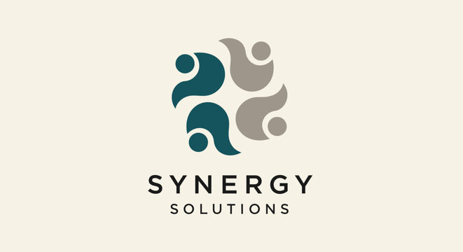 Business solutions company logo design.