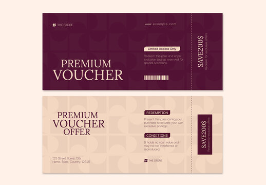 Gift Voucher Coupon Template