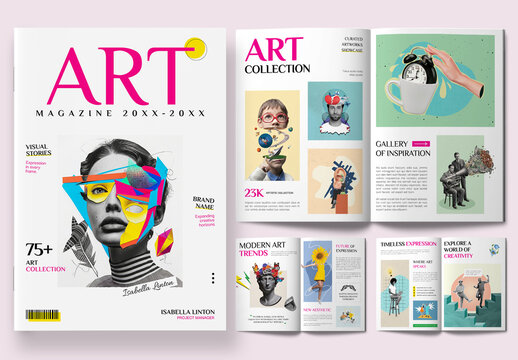 Art Magazine Design Layout