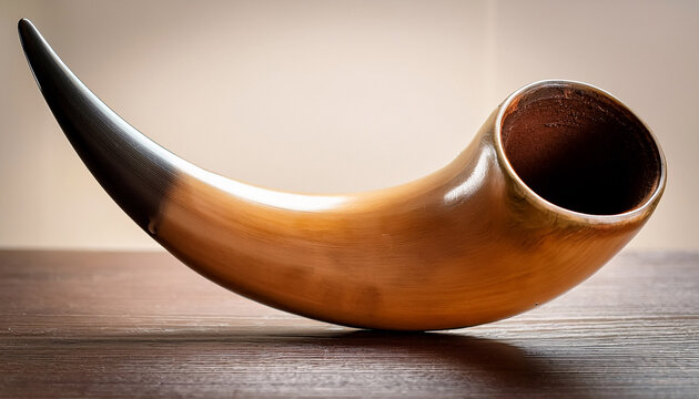 Empty Polished Natural Cow Horn