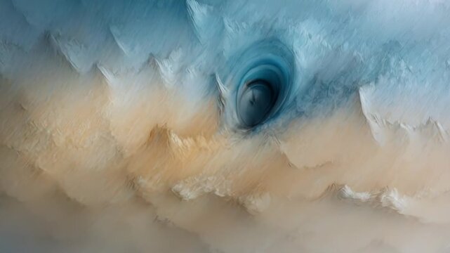 ?Abstract cloud formations transform into mesmerizing swirling vortex