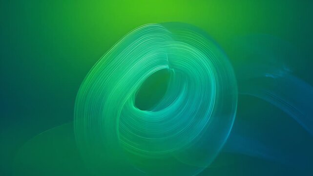 Glowing cyan light swirls in a scenic nature landscape environment
