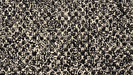 Fototapeta premium Artistic Black and White Abstract Pattern with Textured Granular Surface