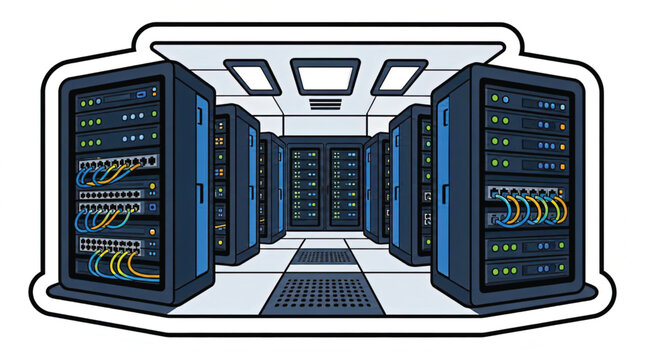 Large computer server storage system.