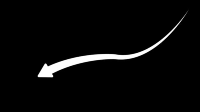 Glowing Upward Arrow Curve Animation Accelerating Growth, Rising Performance, Abstract arrow growth chart of on a black background,with 4k video animation.