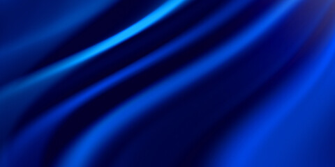Fototapeta premium abstract blue background with soft laser beams penetrating the darkness and navy blue or night blue gradient