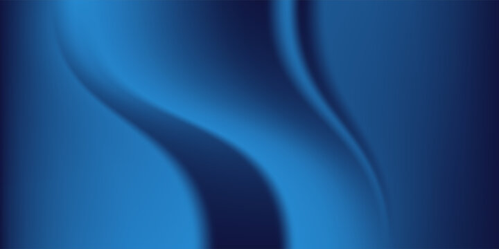 Abstract blue glowing geometric lines on dark blue background. Modern shiny blue circle lines pattern