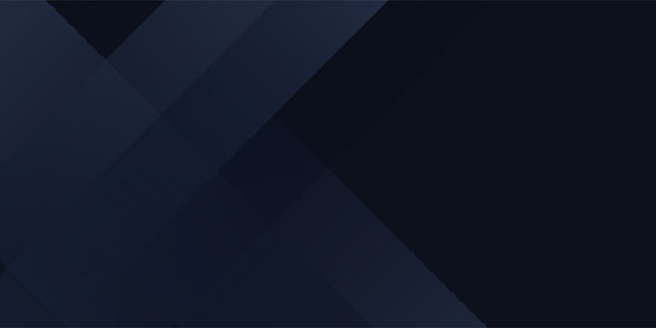 Abstract dark blue geometric background with overlapping diagonal stripes. Vector elegant luxury tech banner, corporate wallpaper, and minimalist graphic design eps10