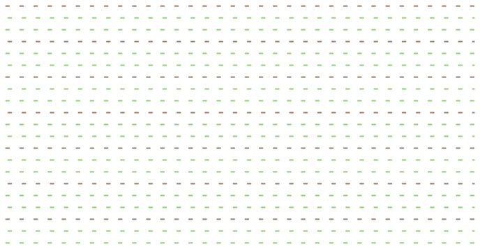 Subtle green and brown dashed line seamless pattern offers a delicate and earthy background texture.