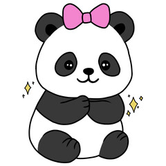 Fototapeta premium Excited panda