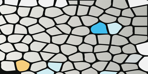 Fototapeta premium Colorful Mosaic Pattern with Irregular Stone Shapes.