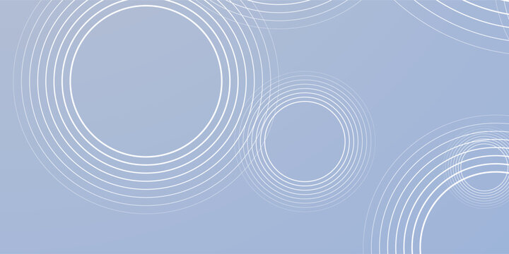 Abstract Blue Background with Circular Patterns and Lines.