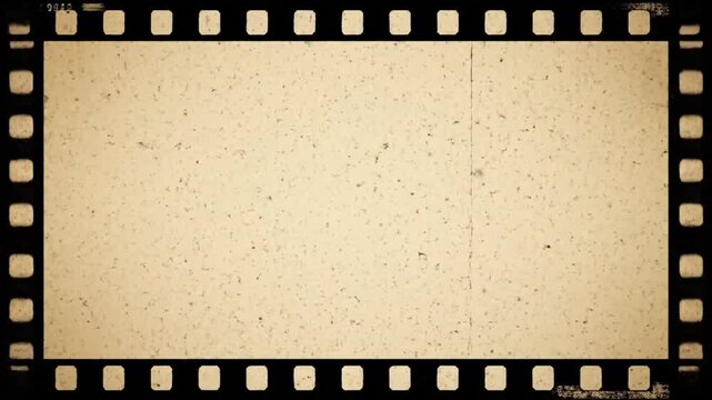 Collection of vintage film strip frames capturing classic cinematic moments and textured backgrounds for artistic projects