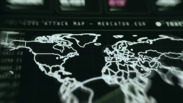 Live Cybersecurity Threat Map Visualization