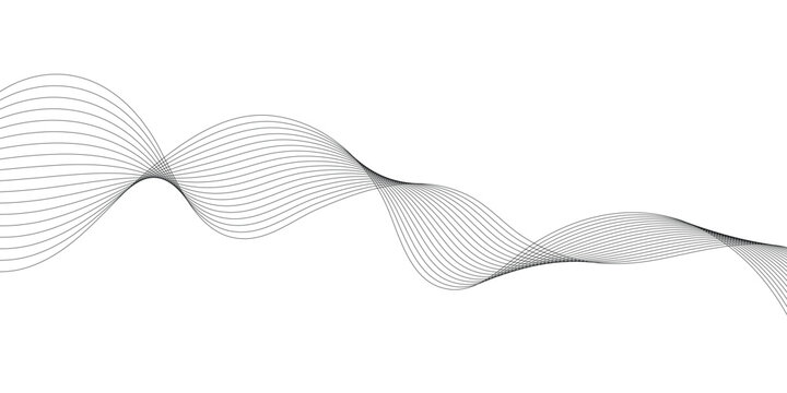 Abstract black wave background design vector illustration