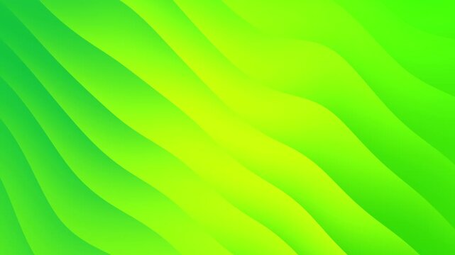 Futuristic fluid wave green 4k background seamless looping motion