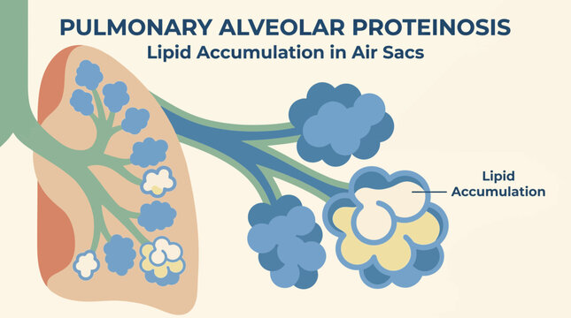Pulmonary Alveolar Proteinosis Lipid Accumulation in Air Sacs