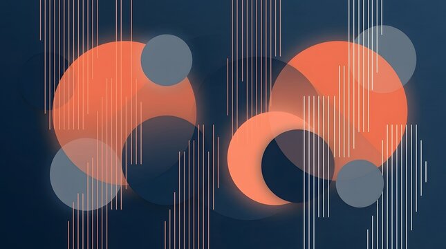 A dynamic abstract background composed of intersecting geometric shapes and vibrant lines emphasizing a modern technological theme with smooth digital textures and a deep color palette