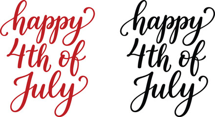 Happy 4th of july greeting cards and social media post designs © MDMasud
