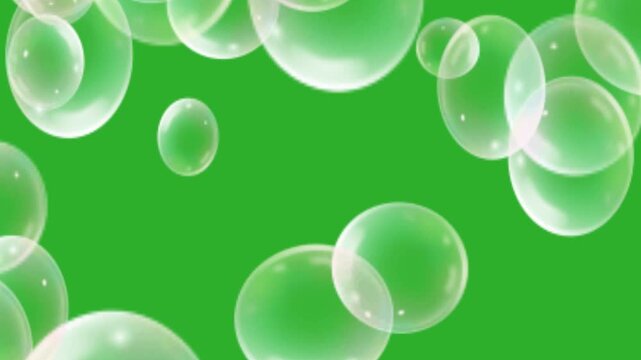soap bubble green screen footage, perfect for templates, editing, creator content, etc
