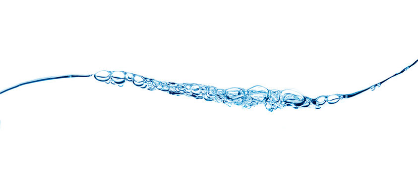 Wave water and bubbles