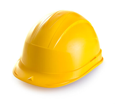 Yellow safety helmet