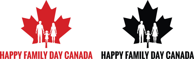 Family day canada greeting cards and posters © MDMasud
