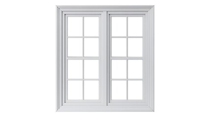 Obraz premium White Sliding Window With Grids frame
