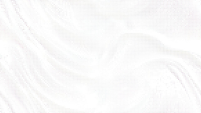 Soft white and light purple halftone dot pattern with a subtle flowing wave effect for a clean and minimalist digital background
