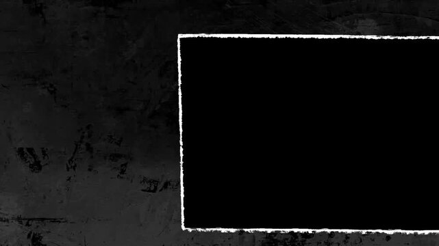 Grunge Punch Hole Square Frame Transition On Alpha