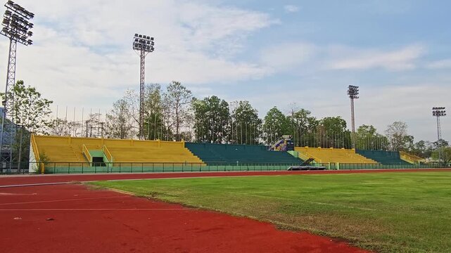 Stadium seating, football stadium  , sports field..