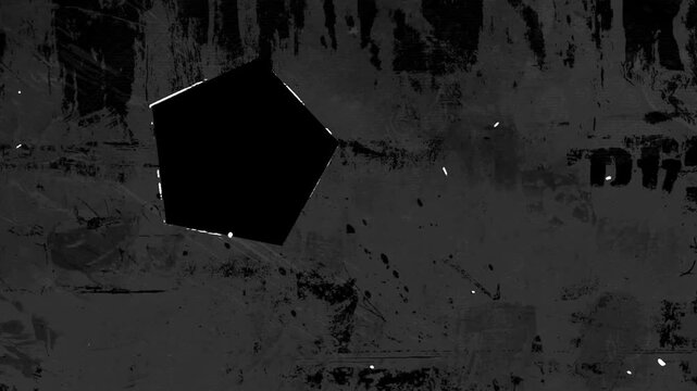 Grunge Punch Hole Polygon Transition On Alpha