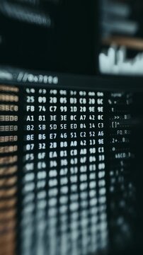 Grid-Based Hex Dump Visualization of Raw Memory Data