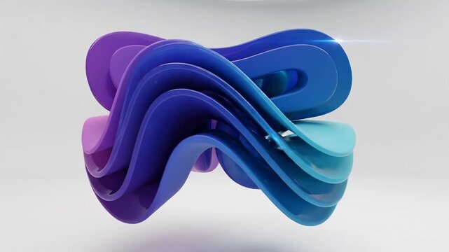 Creative design of colorful shapes in a modern art setting