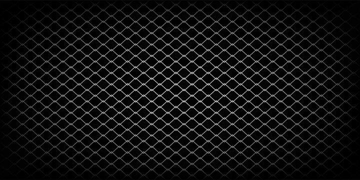 Wire mesh fence isolated on white background.