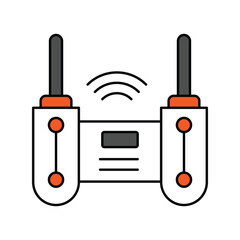 Controller icon with white background vector stock illustration © Abdul