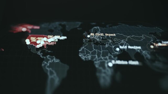 Worldwide Incident Tracking Map Interface