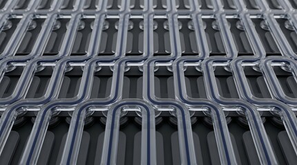 Fototapeta premium Macro 3D Render of Distributed Acoustic Sensing Fiber Optic Core.