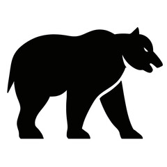 Fototapeta premium silhouette of a bear vector illustration