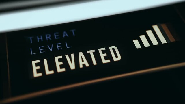 Threat Level Elevated warning layout