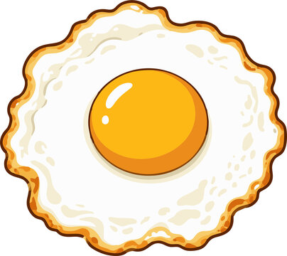 fried egg illustration